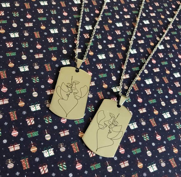 Collier couple amoureux