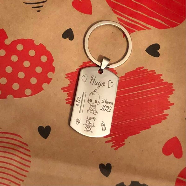 Porte clés naissance