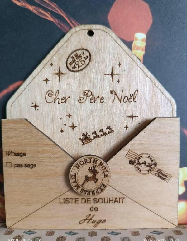 Liste de souhait lettre au père Noël