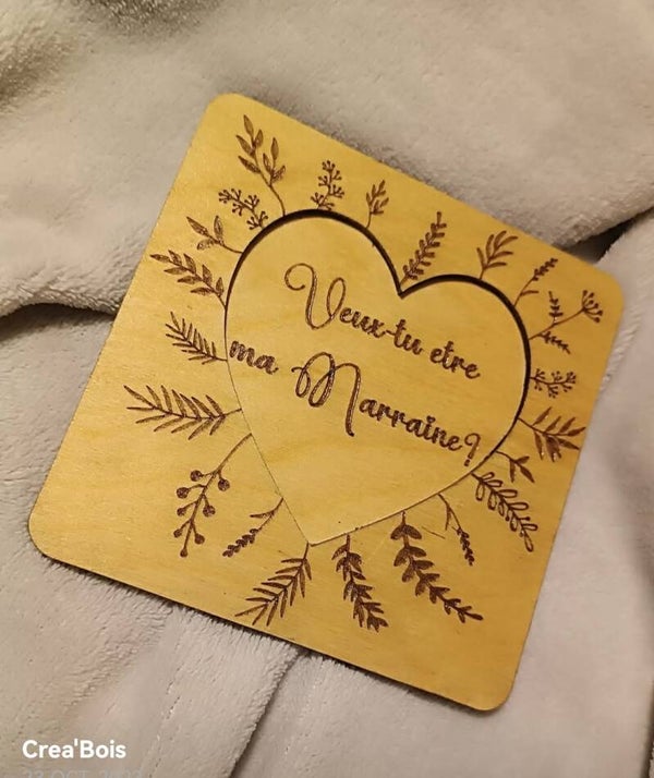 Cadre veux tu être ma marraine ?
