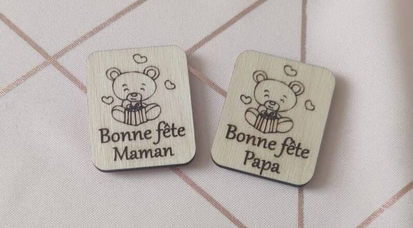 Magnet bonne fête Papa / Maman