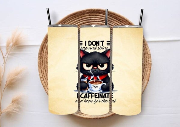 Thermobecher Katze mit Kaffee