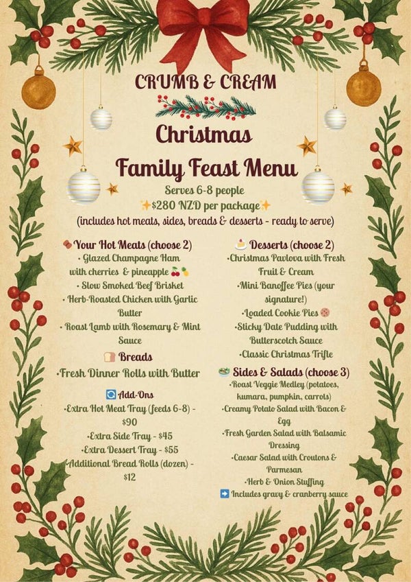 Christmas Family feast Catering