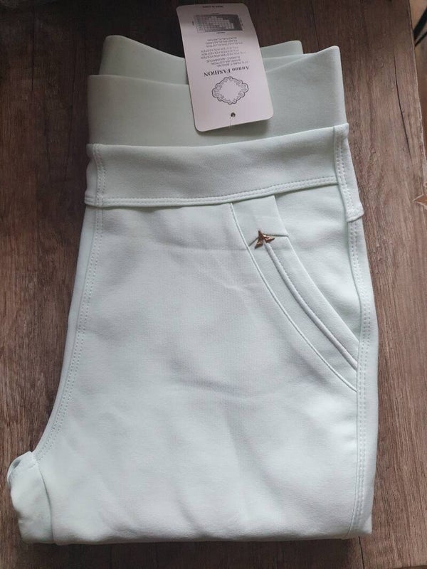Comfortbroek light green