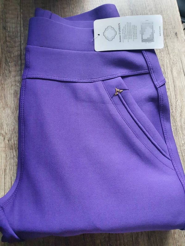 Comfortbroek violet