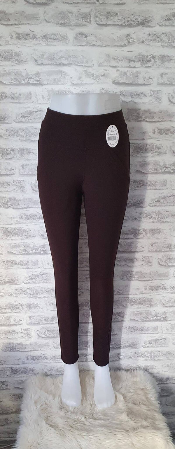 Comfortbroek donker Bruin