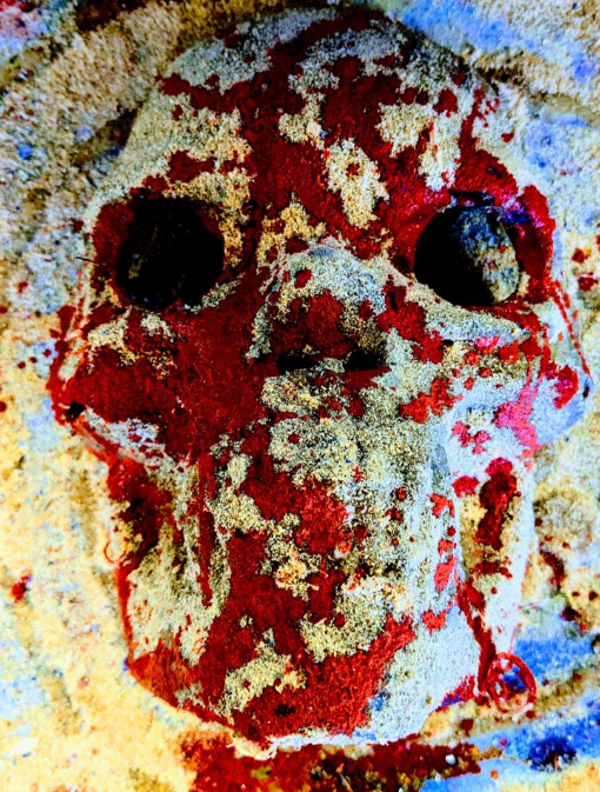 Blood Skull Mask Horror Prop
