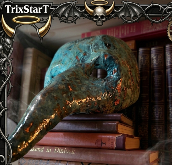 Aged Copper Plague Mask