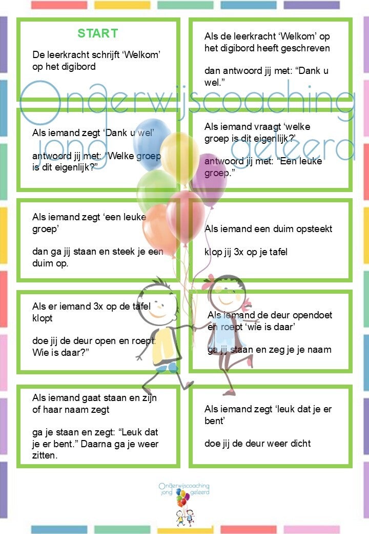 Reactiespel kennismaking, groepsvorming (30 kaartjes) 🎉