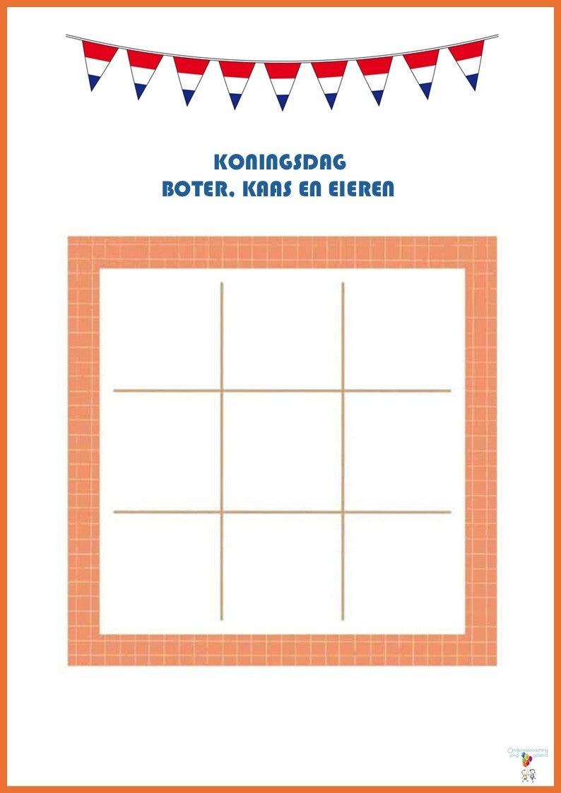 Koningsspelen/ Koningsdag - koninklijke boter, kaas en eieren 👑