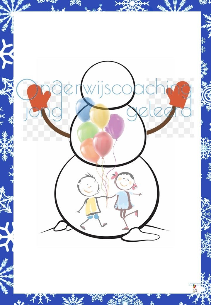 Rol de dobbelsteen en maak je eigen sneeuwpop ☃️