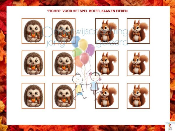 Herfst - drie op een rij én drie op een rij memory 🍂