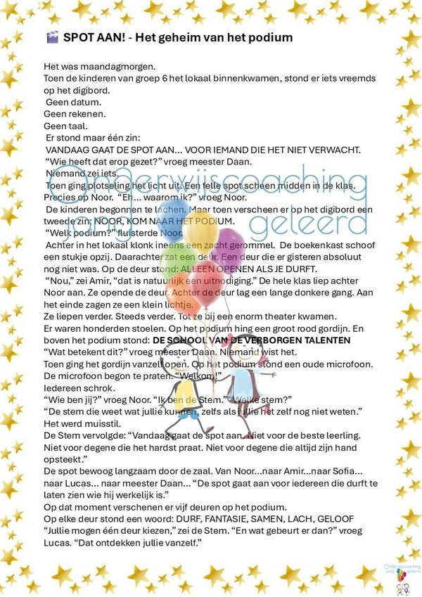 Kinderboekenweek 2026 'Spot aan!'- verhaal