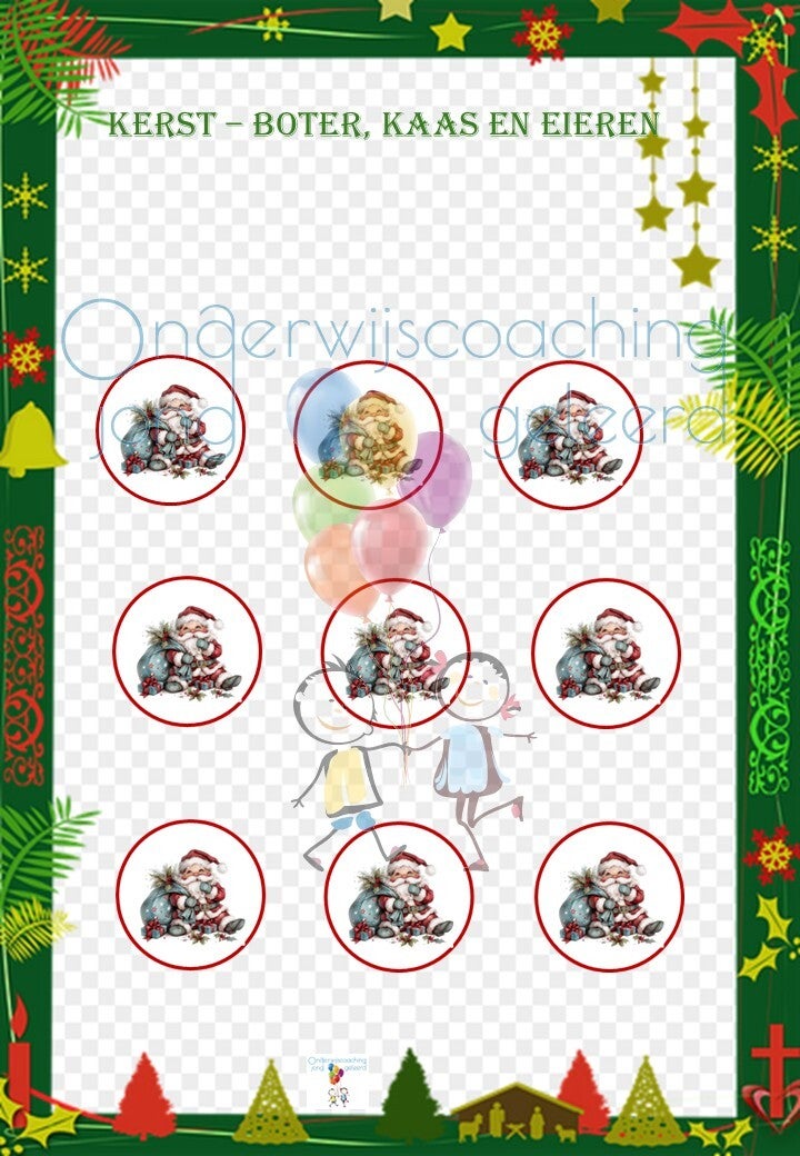 Kerst - boter, kaas en eieren 🎄