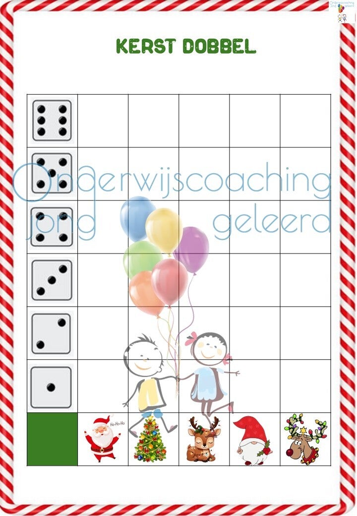 Kerst dobbelspel 🎲🎄