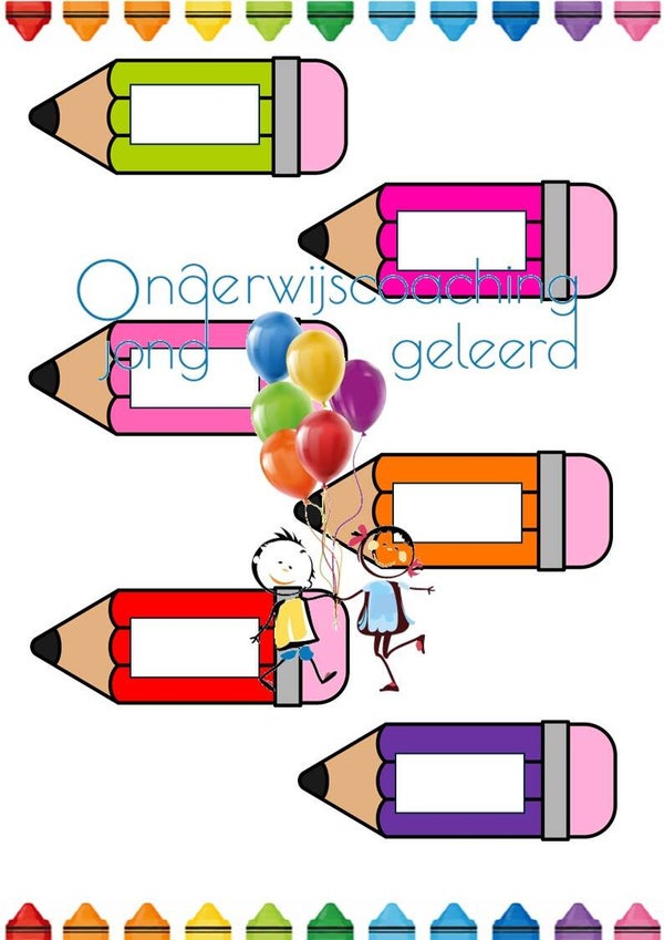 Kleurrijke naamkaartjes