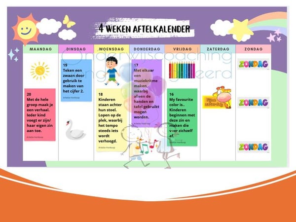 Bijna vakantie aftelkalender 😎