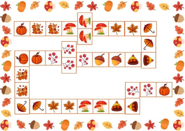 Herfst domino 🍂🐿️