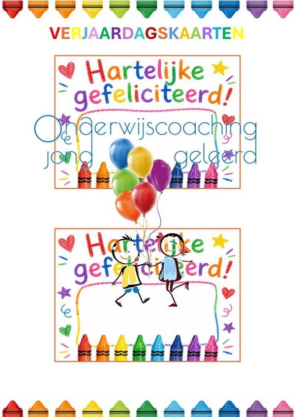 Vrolijke en kleurige verjaardagskaartjes 🥳
