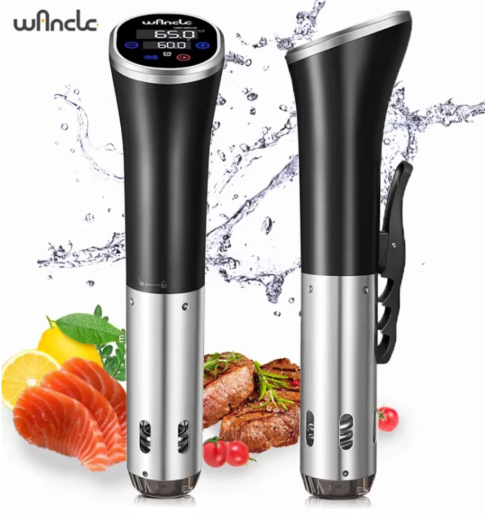Wancle 1100W Sous Vide Cooker LCD Touch Immersion Circulator Accurate Cooking IPX7 Waterproof Vacuum Cooker with Digital Display