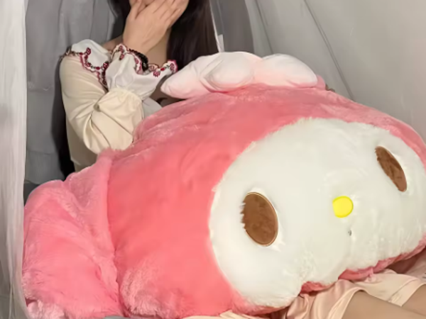 Big Size My Melody Plush Toy Sanrio Anime My Melody Pillow Comfortable Back Cushion Hello Kitty Plushies Sofa Decorative Pillow