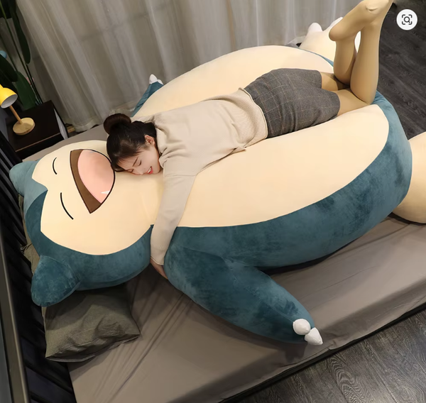 200/100cm Giant Snorlax Plush Pokémon Plush Toys Kawaii Soft Snorlax Leather Shell Plushie NO Filling Pillow Gifts for Children