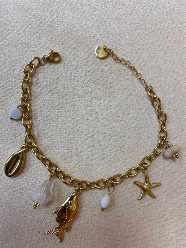Bracelet charms en Acier Inoxydable