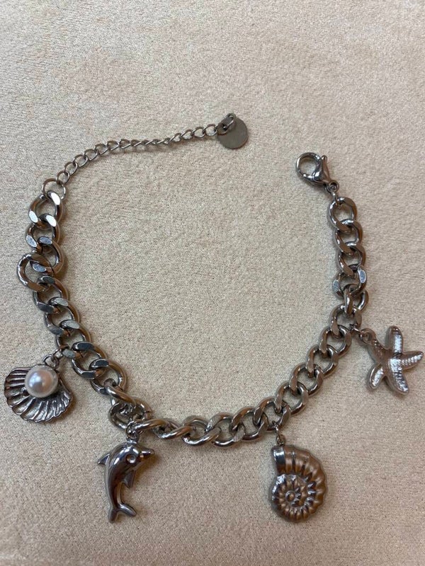 Bracelet charms en Acier Inoxydable