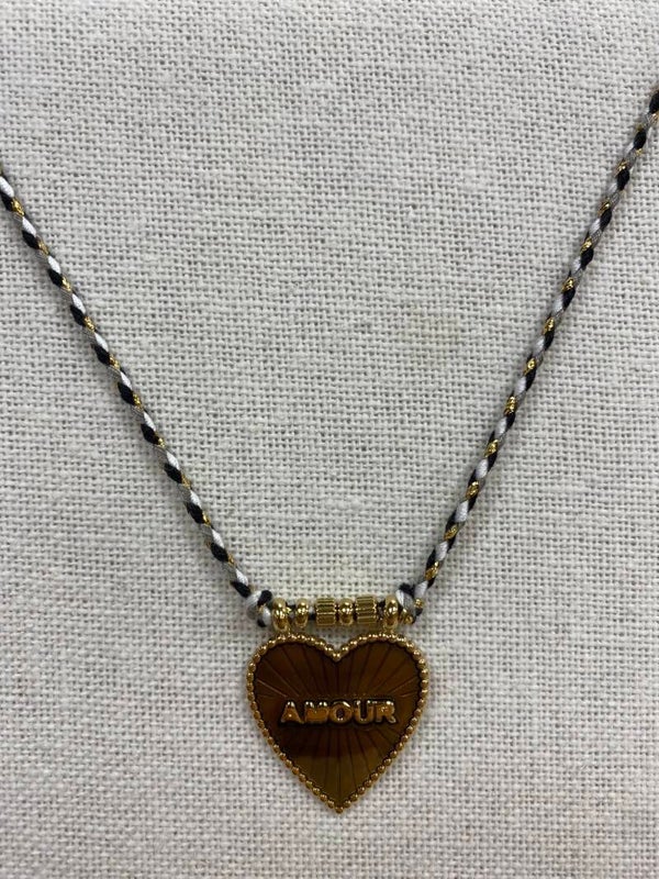 Collier Amour en Acier Inoxydable