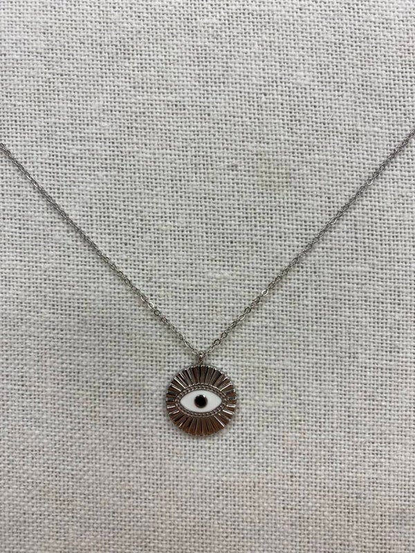 Collier Oeil en Acier Inoxydable
