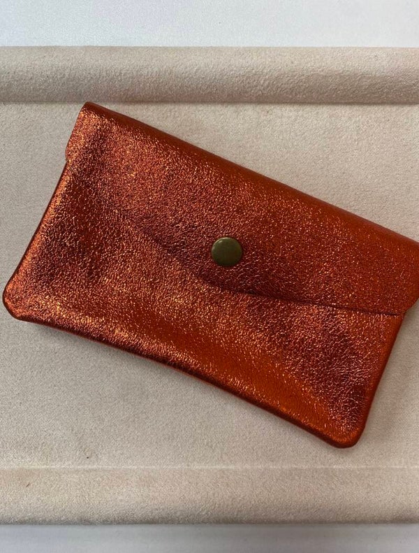 Porte Monnaie Orange Irisé