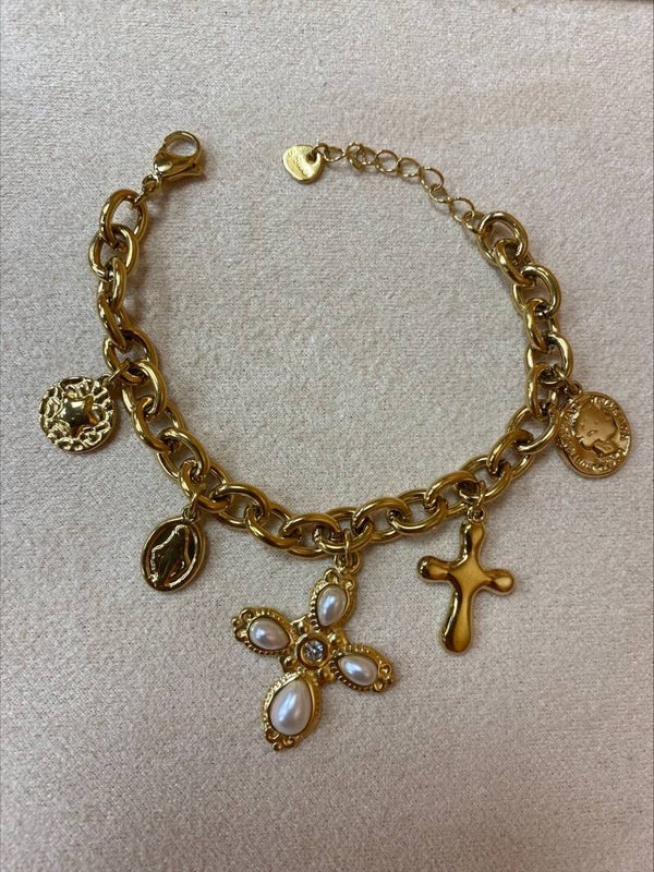 Bracelet charms en Acier Inoxydable