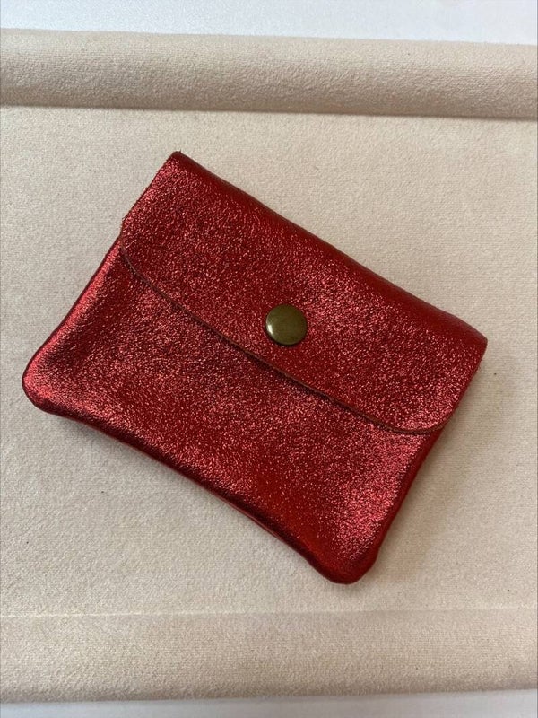 Porte Monnaie Rouge Irisé