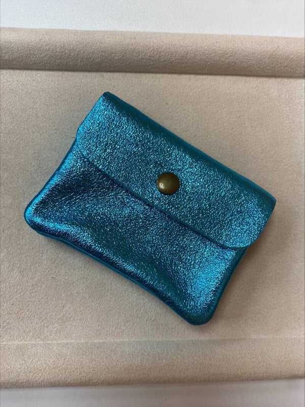 Porte Monnaie Bleu Irisé