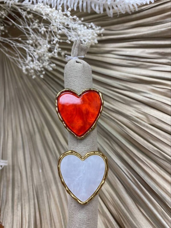 Bague Coeur en Acier Inoxydable