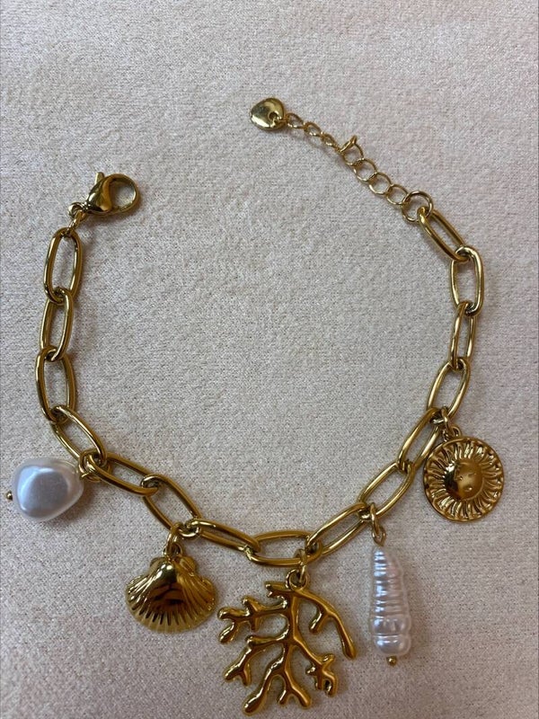 Bracelet charms en Acier Inoxydable