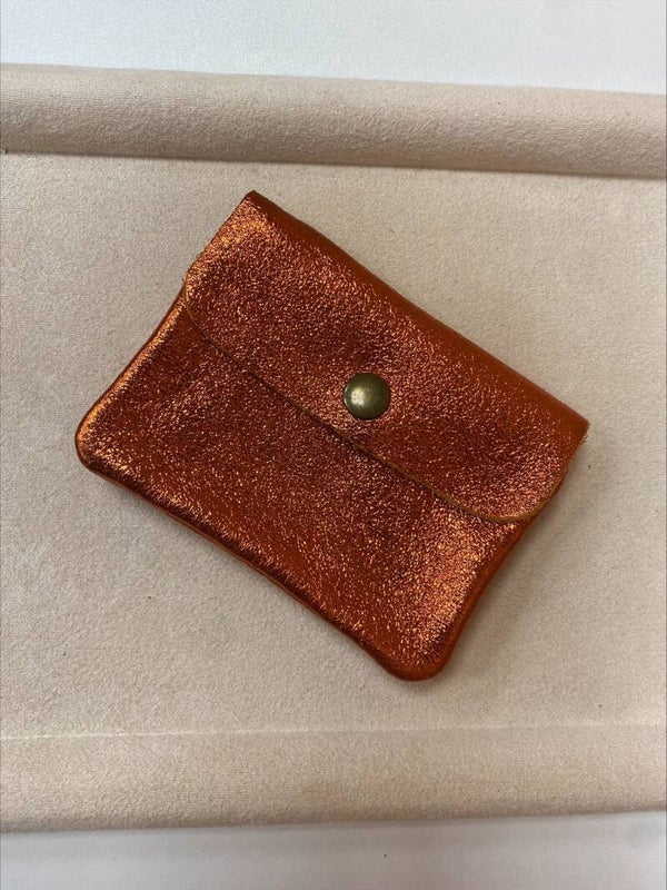 Porte Monnaie Orange Irisé