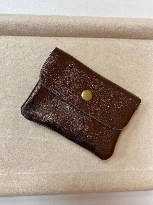 Porte Monnaie Marron Irisé