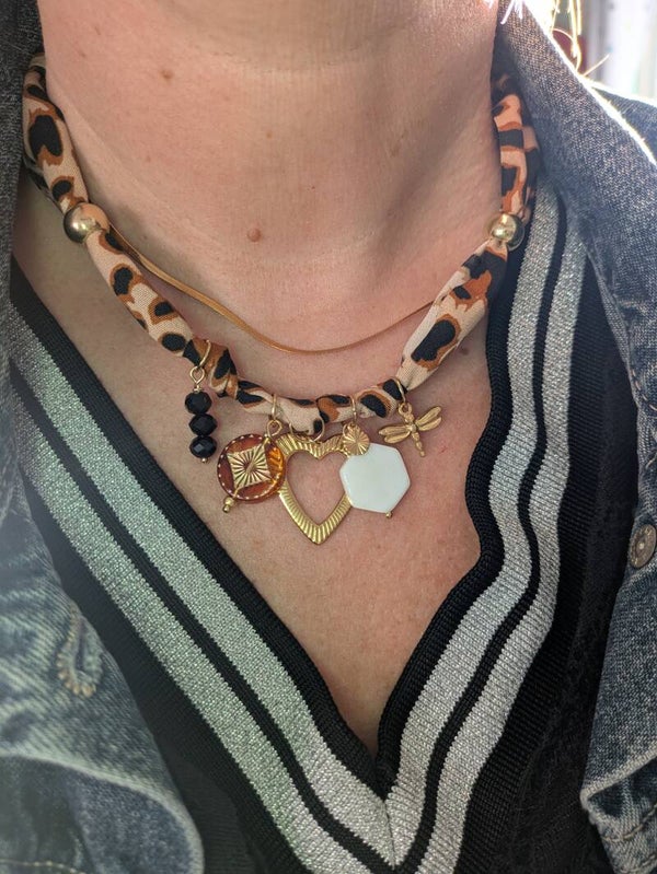 Bandana ketting bedels Leo
