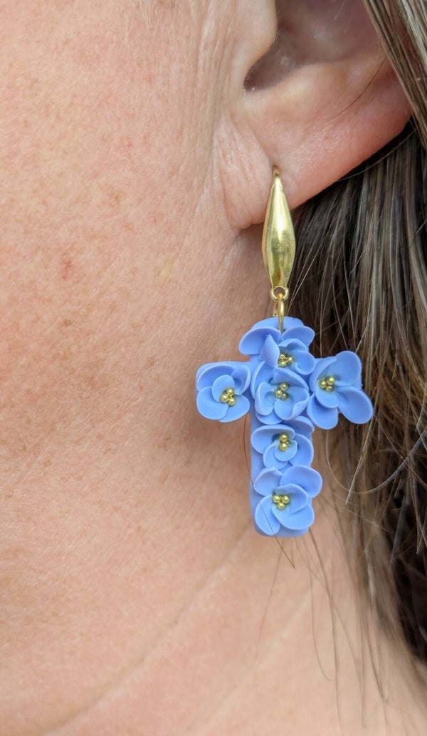 Blossom Cross oorbellen