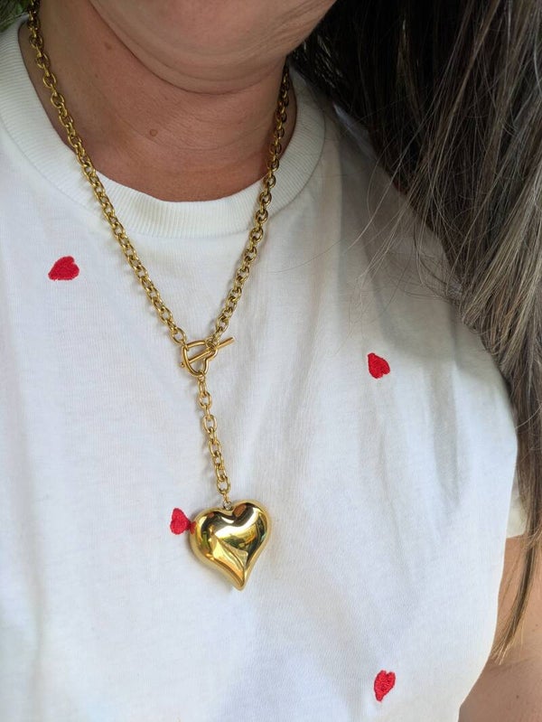 Chunky Heart ketting