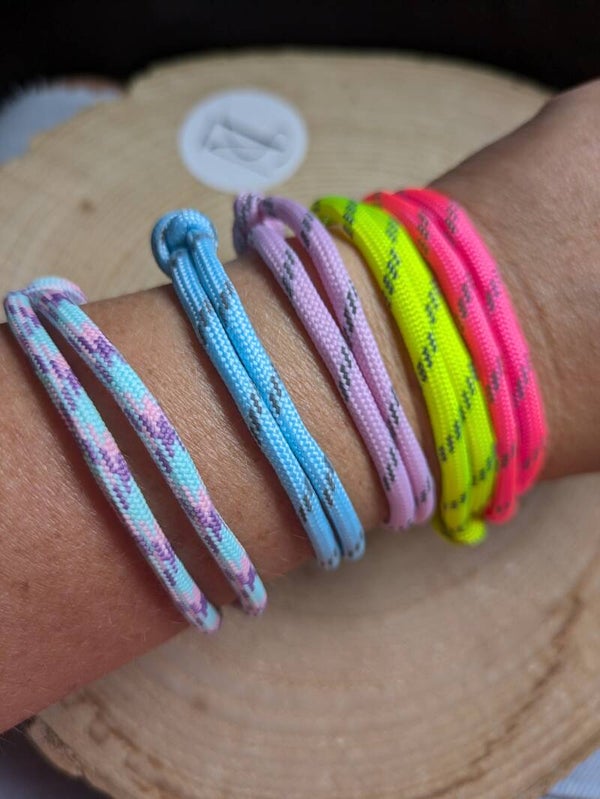 Set van 5 paracord armband/enkelbandjes