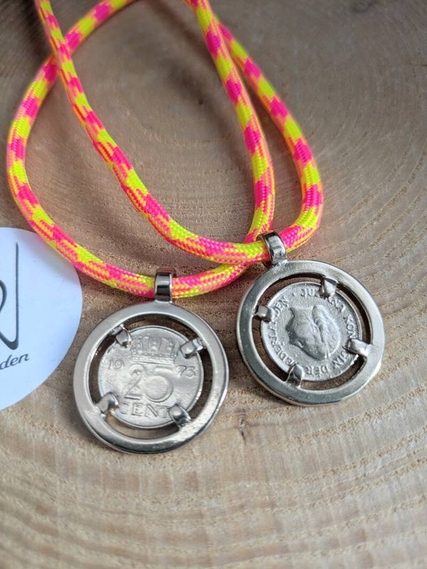 Paracord kwartje ketting