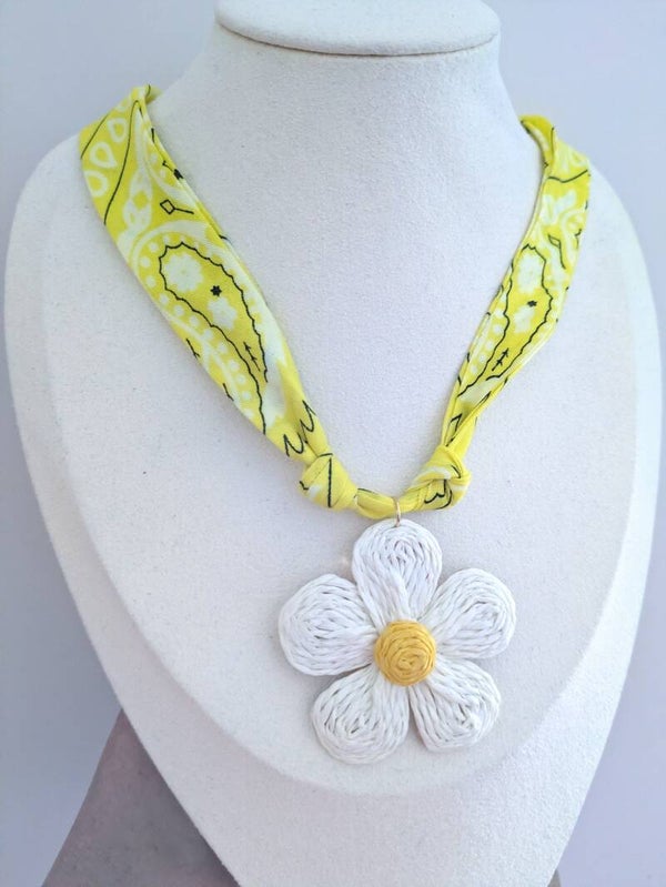Bandana ketting yellow