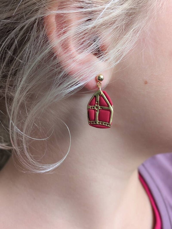 Sint oorbellen stekers/clip