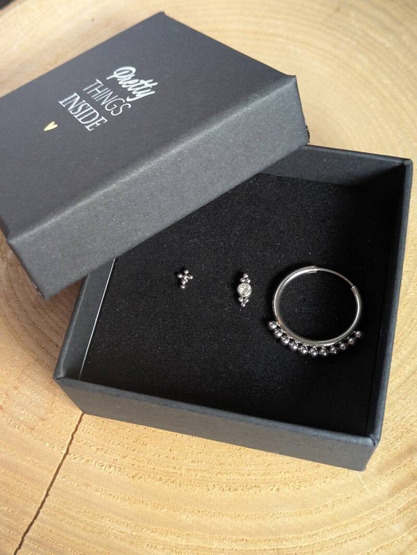 Earcandy stack cross zilver