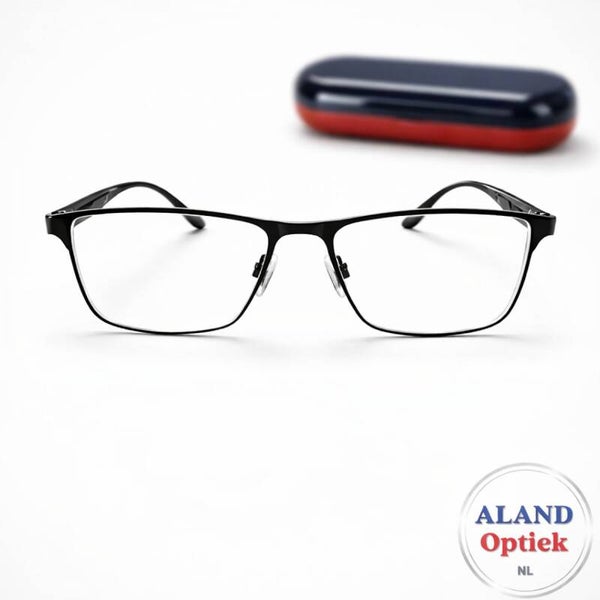 Unisex leesbril met brillenkoker / computerbril blauw filter / bril met etui en doekje 2202 / computerbril met sterkte / blue light blocking glasses / zwarte montuur / beeldscherm bril op sterkte / gaming - computer bril / Aland optiek