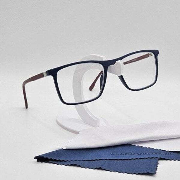 Afstandbril / GEEN LEESBRIL / unisex bril voor veraf op sterkte / myopia glasses / MIN BRIL / bril voor bijziendheid / mat donkerblauw en bordeaux montuur met afstandslenzen / lunette pour ordinateur / 2024 Aland optiek