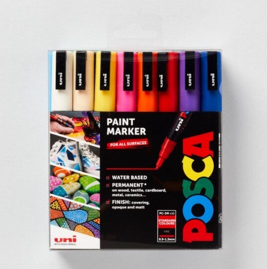 Posca Marker PC-3M Assorted Colours Set of 16