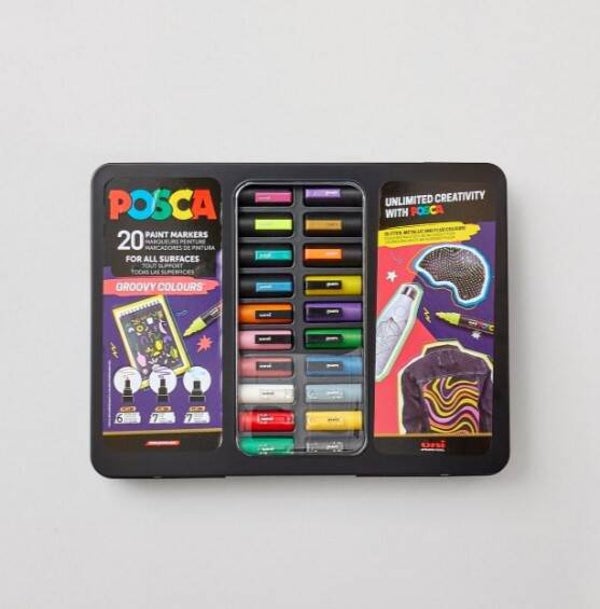 Posca Marker Tin Groovy Set of 20